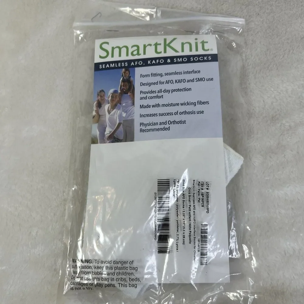 Smartknit White Seamless Small/Child 2.25